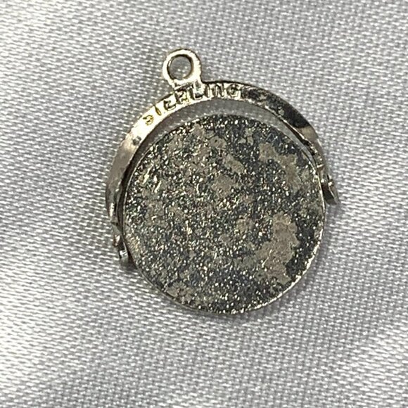 Vintage Sterling Silver San Francisco California Cable Car Charm Pendant Blue - Picture 7 of 11